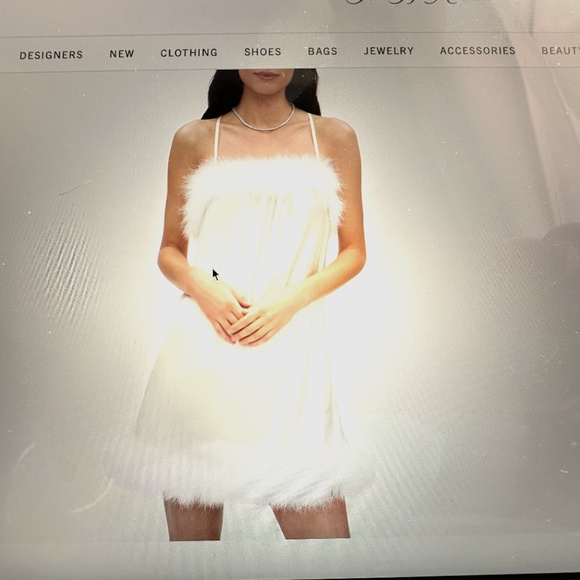 Sleeper Other - NWT BRAND NEW - SLEEPER FRENCH LINGERIE WHITE WITH WHITE FEATHER TRIM